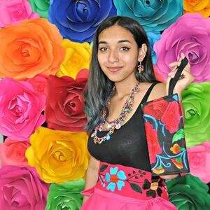 Mexican Clutch purse handbag colorfull mexican clutch 9 x 5 inches